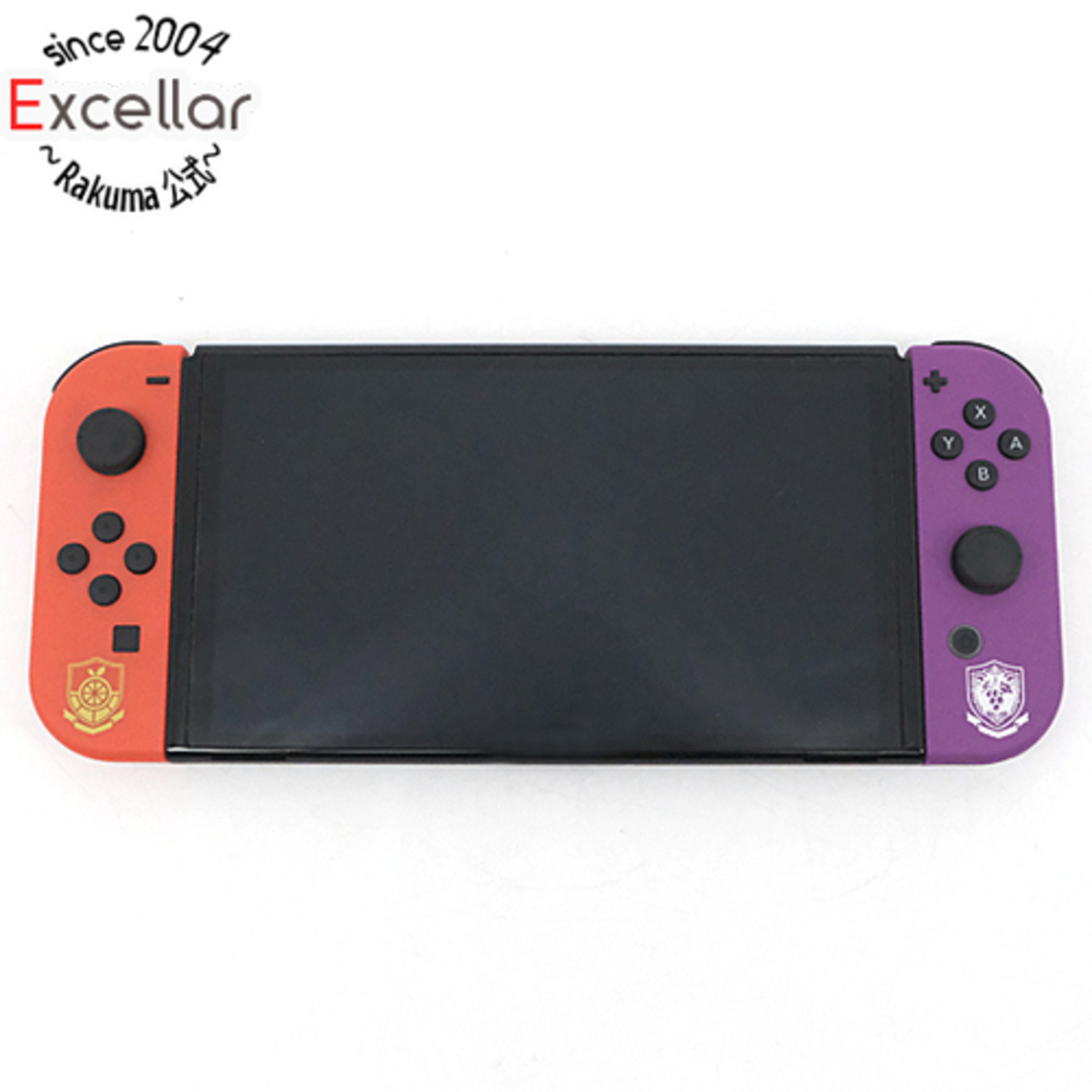 Nintendo Switch(ニンテンドースイッチ)の任天堂　Nintendo Switch 有機ELモデル　スカーレット・バイオレットエディション　HEG-S-KEAAA エンタメ/ホビーのゲームソフト/ゲーム機本体(家庭用ゲーム機本体)の商品写真