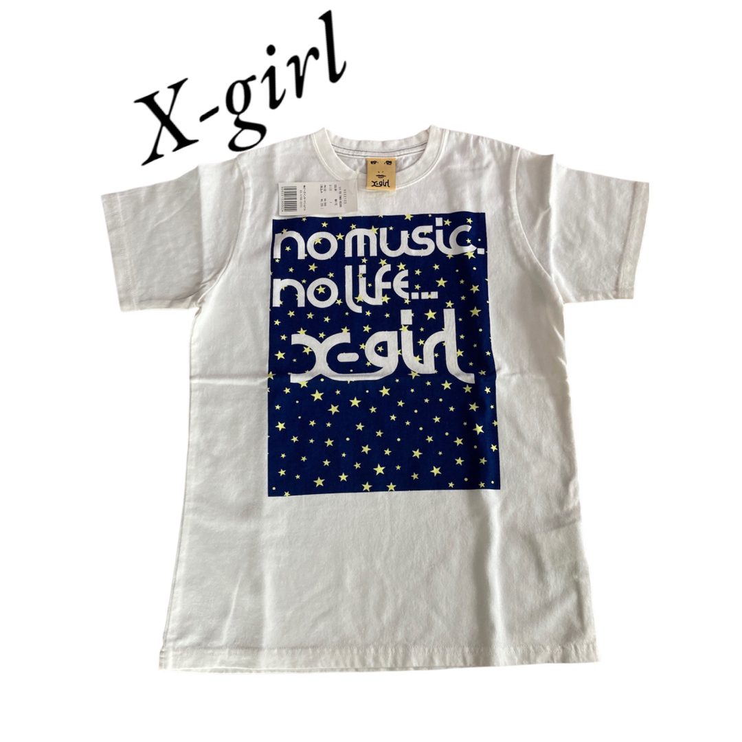 X-girl(エックスガール)の新品タグ付き★エックスガール X-girl Tシャツ ロゴ レディースのトップス(Tシャツ(半袖/袖なし))の商品写真