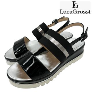 〈美品〉Luca Grossi ルーカグロッシ【24.5cm】ストラップサンダル(サンダル)