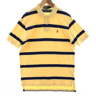 ラルフローレン(Ralph Lauren)の古着 ラルフローレン Ralph Lauren POLO by Ralph Lauren 半袖 ボーダー ポロシャツ メンズL /eaa381249(ポロシャツ)