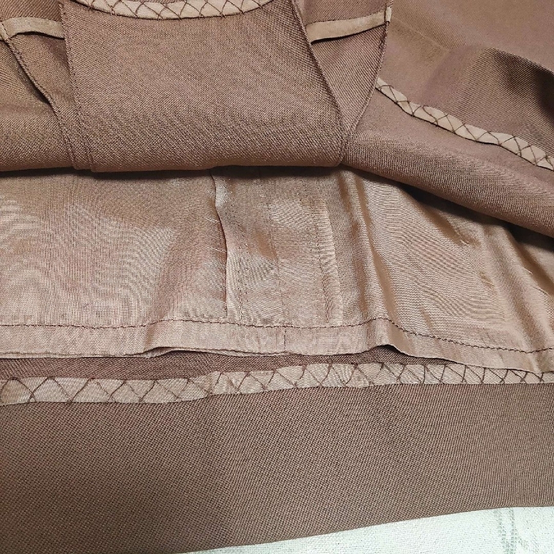 ロングスカート 台形 タイト セミタイト 春 無地 茶色 モカ ココア ブラウン レディースのスカート(ロングスカート)の商品写真