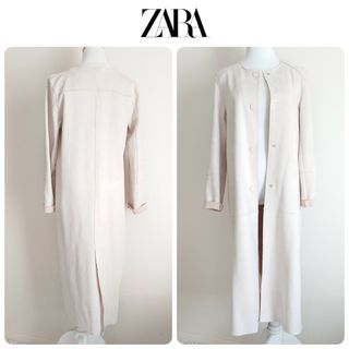 ZARA - スエード風 ロングコート ZARA ベージュ系 ＸＳ