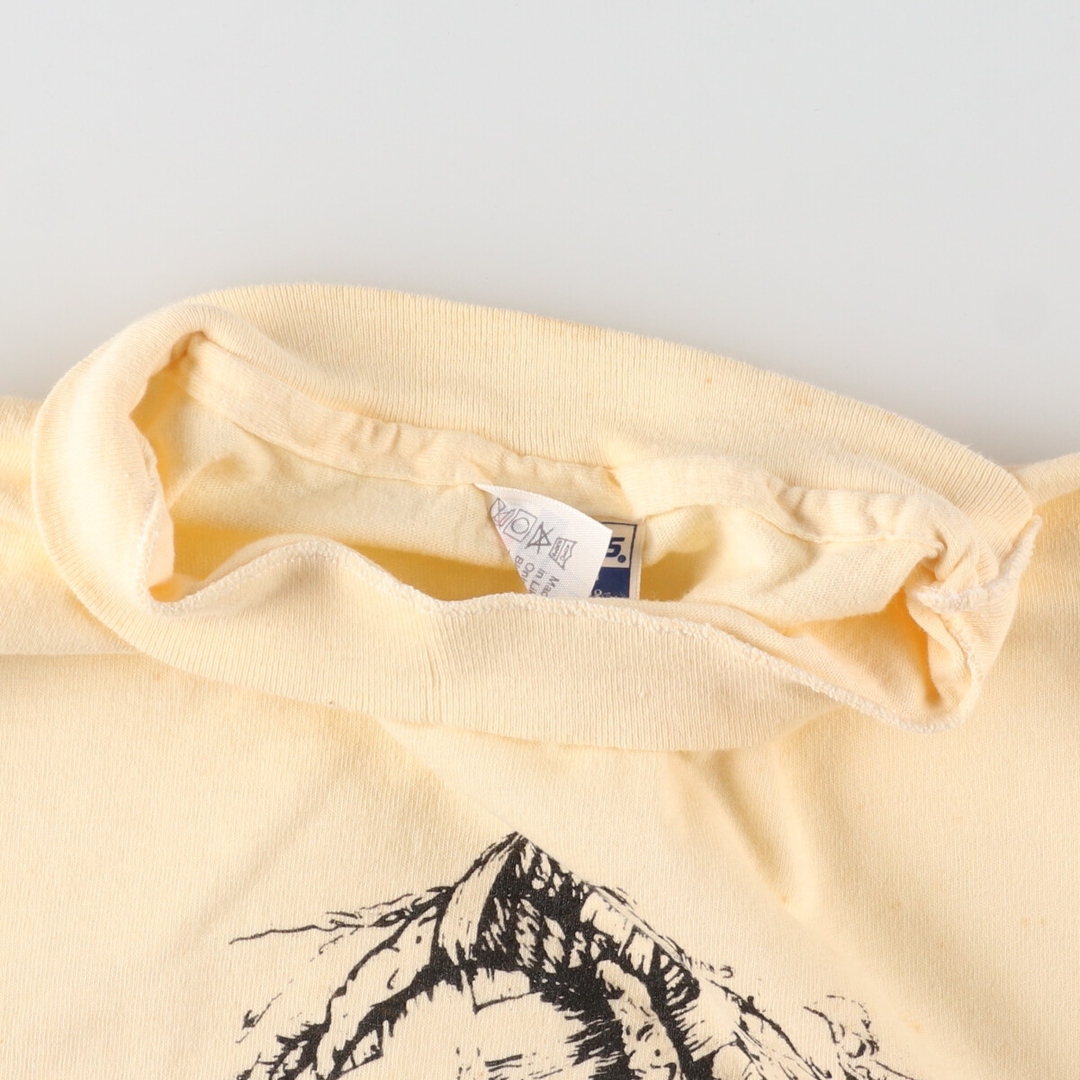 Hanes(ヘインズ)の古着 80年代 ヘインズ Hanes BEEFY-T 青タグ RASTAFARI ラスタファリ プリントTシャツ USA製 メンズL ヴィンテージ /eaa438302 メンズのトップス(Tシャツ/カットソー(半袖/袖なし))の商品写真
