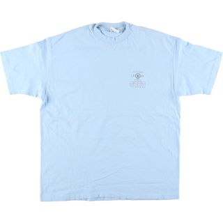 ヘインズ(Hanes)の古着 80年代 ヘインズ Hanes BEEFY-T 青タグ バックプリント プリントTシャツ USA製 メンズXL ヴィンテージ /eaa438304(Tシャツ/カットソー(半袖/袖なし))