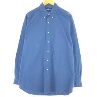 ラルフローレン(Ralph Lauren)の古着 ラルフローレン Ralph Lauren BLAKE 長袖 ボタンダウンシャツ メンズL /eaa444726(シャツ)