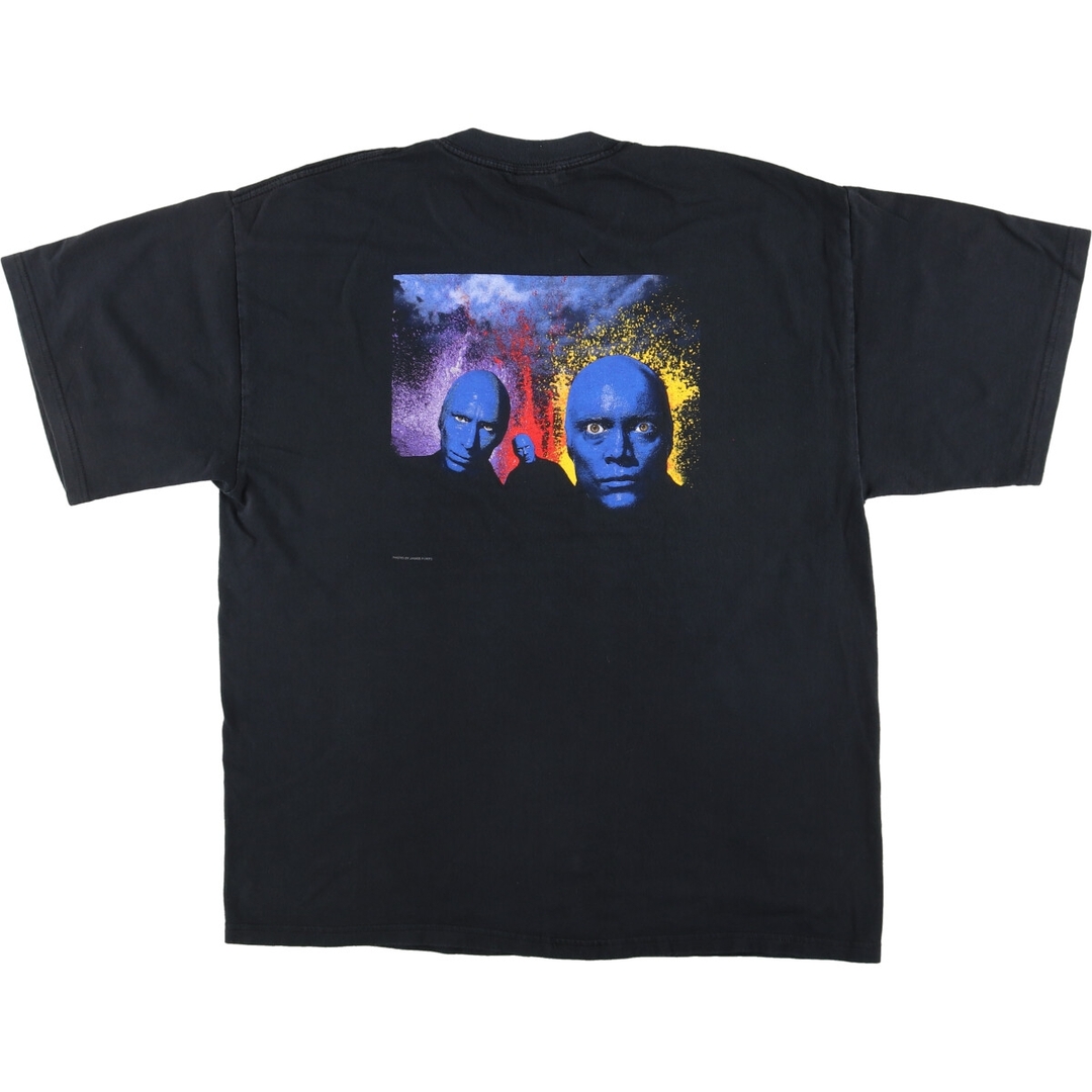 古着 PYRAMID BLUE MAN GROUP ブルーマン バックプリント プリントTシャツ メンズXL /eaa438314 メンズのトップス(Tシャツ/カットソー(半袖/袖なし))の商品写真