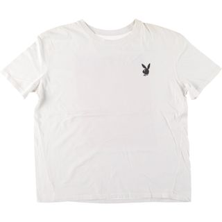 古着 プレイボーイ PLAYBOY  バックプリント 半袖 プリントTシャツ メンズL /eaa431818