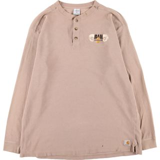 カーハート(carhartt)の古着 カーハート Carhartt ヘンリーネック ロングTシャツ ロンT メンズXL /eaa432305(Tシャツ/カットソー(半袖/袖なし))