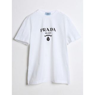 プラダ(PRADA)のPRADA (プラダ) ロゴプリント クルーネック 半袖 Tシャツ(Tシャツ/カットソー(半袖/袖なし))