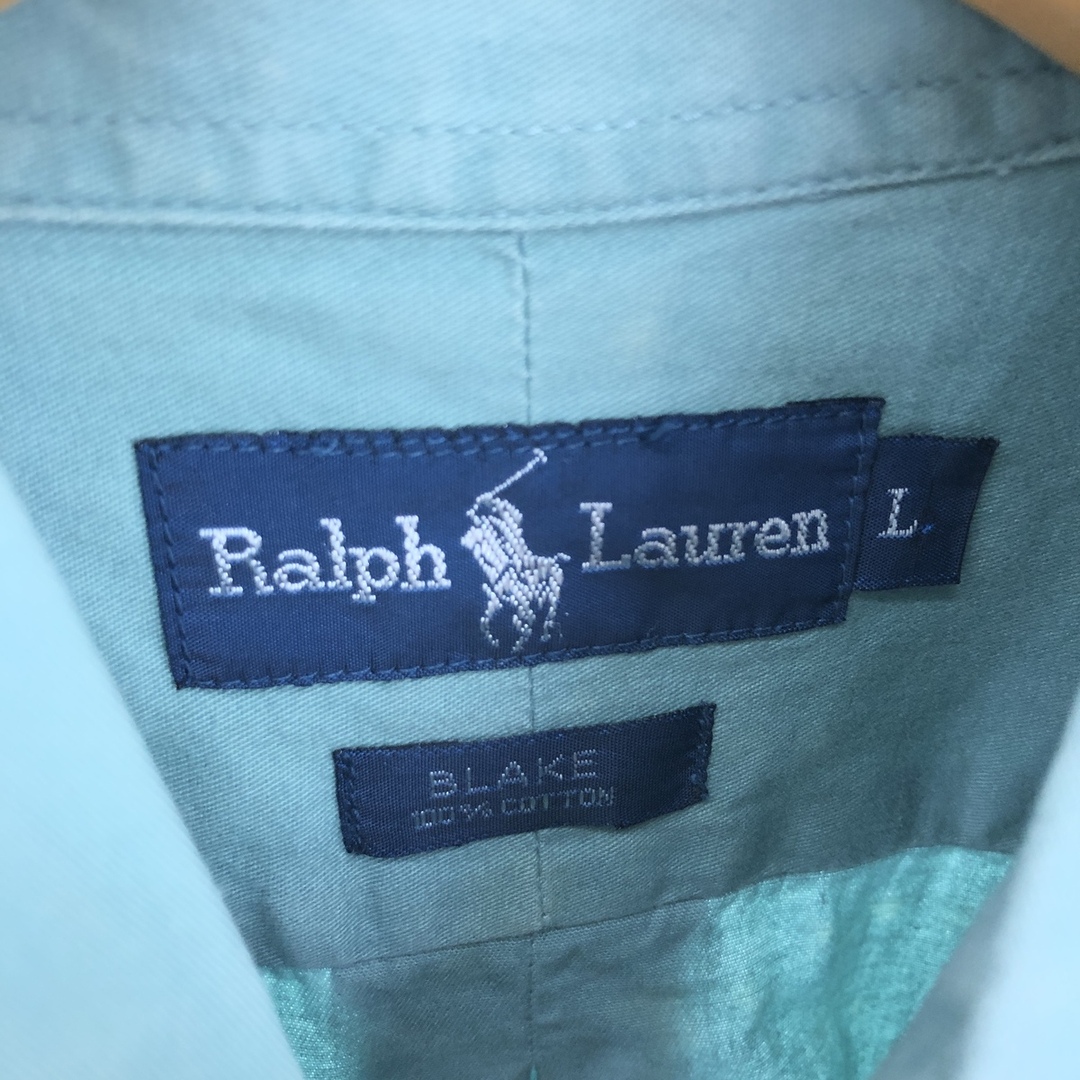 Ralph Lauren(ラルフローレン)の古着 ラルフローレン Ralph Lauren BLAKE 長袖 ボタンダウンシャツ メンズL /eaa444730 メンズのトップス(シャツ)の商品写真