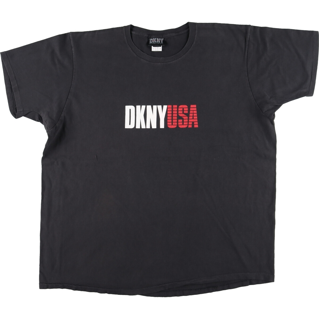 古着 ~90年代 ダナキャランニューヨーク DKNY 半袖 ロゴTシャツ USA製 メンズXL ヴィンテージ /eaa431831 メンズのトップス(Tシャツ/カットソー(半袖/袖なし))の商品写真