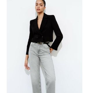 ザラ(ZARA)のハイライズストレートデニム(デニム/ジーンズ)