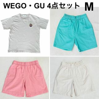 ウィゴー(WEGO)のWEGO GU 半袖Tシャツ 半ズボン ショートパンツ M 4点セット(ショートパンツ)