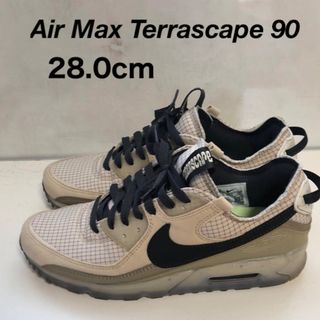 ナイキ(NIKE)の◆美品◆ナイキ エアマックス 90 テラスケープ グレー 28 黒(スニーカー)