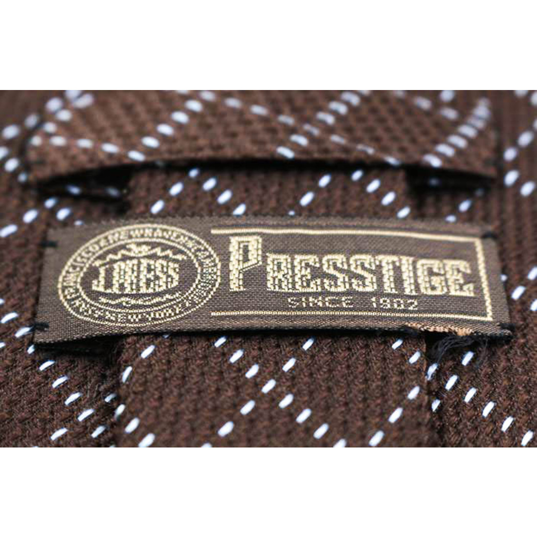 J.PRESS(ジェイプレス)のジェイプレス ブランド ネクタイ チェック柄 格子柄 シルク PO  メンズ ブラウン J.PRESS メンズのファッション小物(ネクタイ)の商品写真