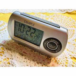 【インテリア】 DIMPLE 電波時計 デジタル 置き時計 used(置時計)