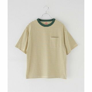 ベーセーストック(B.C STOCK)の【グリーン】Healthknit/ヘルスニット 別注 Crewneck S/S Border Tee(カットソー(長袖/七分))