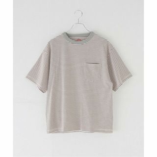 ベーセーストック(B.C STOCK)の【グレー】Healthknit/ヘルスニット 別注 Crewneck S/S Border Tee(カットソー(長袖/七分))