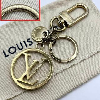 ルイヴィトン(LOUIS VUITTON)の鑑定済✨ルイヴィトン キーリング チャーム LVサークル M68000 袋有(キーホルダー)