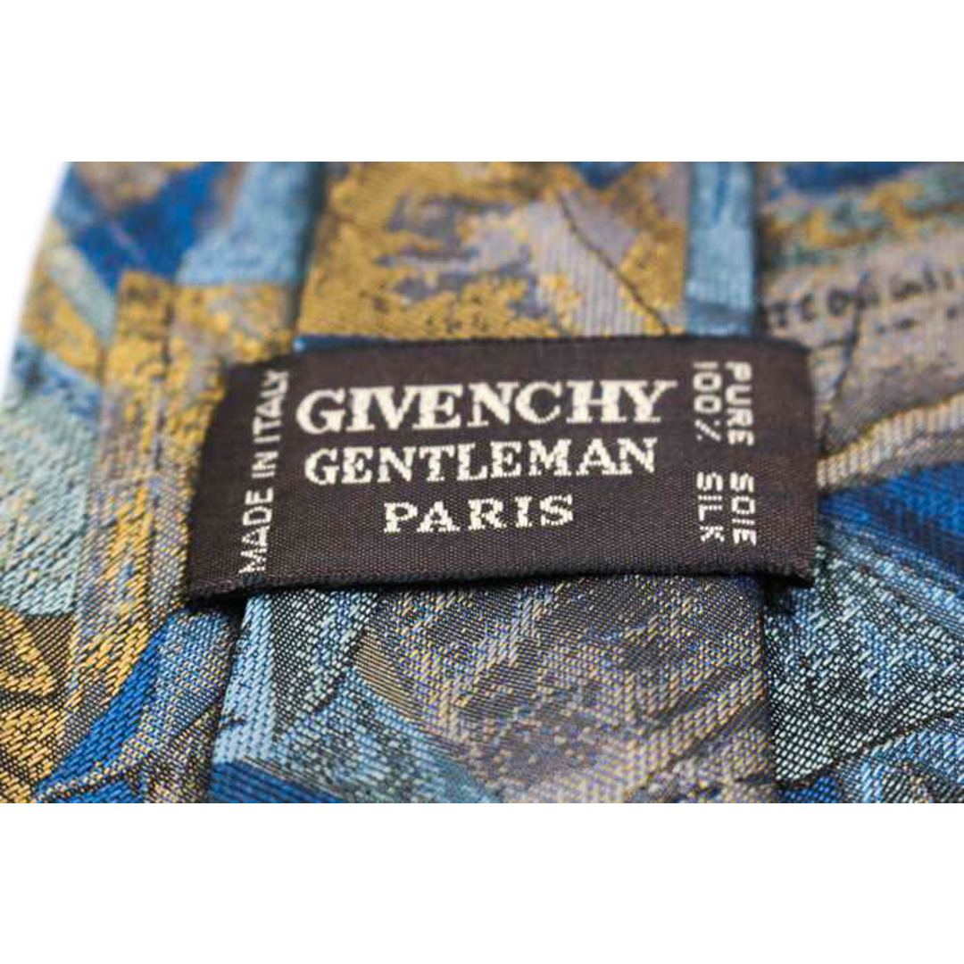 GIVENCHY(ジバンシィ)のジバンシィ ブランド ネクタイ 総柄 幾何学模様 シルク イタリア製 PO  メンズ ネイビー GIVENCHY メンズのファッション小物(ネクタイ)の商品写真