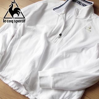 ルコックスポルティフ(le coq sportif)の超美品 L ルコックスポルティフ レディース スウェットプルオーバー ホワイト(ウェア)