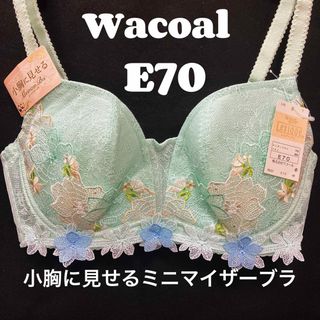 ワコール(Wacoal)のE70 ワコール　ブラジャー　レシアージュ　小胸に見せる　ミニマイザーブラ(ブラ)