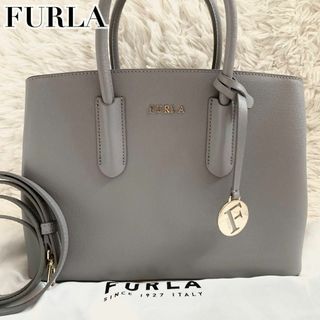 フルラ(Furla)の未使用級✨フルラ テッサ ハンドバッグ 2way レザー ショルダー グレージュ(ショルダーバッグ)