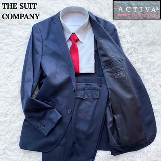 スーツカンパニー(THE SUIT COMPANY)のザスーツカンパニー 2Bセットアップスーツ ACTIVA 背抜き ネイビー XL(セットアップ)