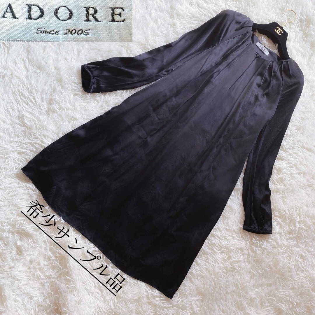 ADORE(アドーア)の5　【希少！サンプル品】未使用に近い✨　アドーア　ギャザーワンピース　M〜L レディースのワンピース(ひざ丈ワンピース)の商品写真