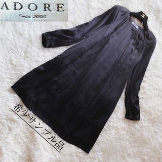 アドーア(ADORE)の5　【希少！サンプル品】未使用に近い✨　アドーア　ギャザーワンピース　M〜L(ひざ丈ワンピース)