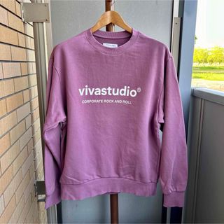 ビバスタジオ(vivastudio)のviva studio スウェット 紫 M 韓国 ブランド(スウェット)