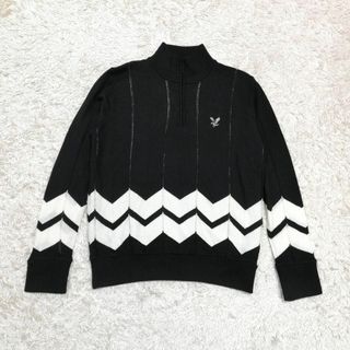 ライルアンドスコット(LYLE&SCOTT)のライル&スコット　ゴルフウェア　ニット　セーター　ハーフジップ　プルオーバー　L(ウエア)