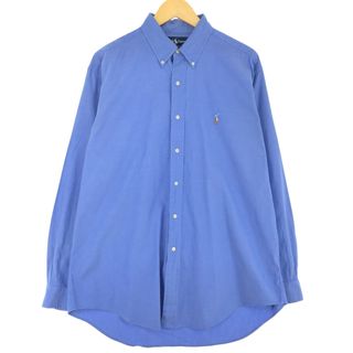 ラルフローレン(Ralph Lauren)の古着 ラルフローレン Ralph Lauren YARMOUTH 長袖 ボタンダウンシャツ メンズL /eaa444708(シャツ)