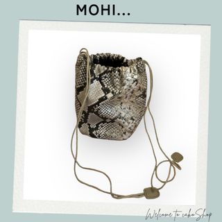 モヒ(MOHI)の美品》モヒ MOHI ジャーナルスタンダード　別注キンチャク　パイソン柄　巾着(その他)