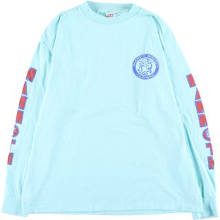 古着 90年代 MLLER バックプリント ロングTシャツ ロンT USA製 メンズXL ヴィンテージ /eaa433139(Tシャツ/カットソー(半袖/袖なし))