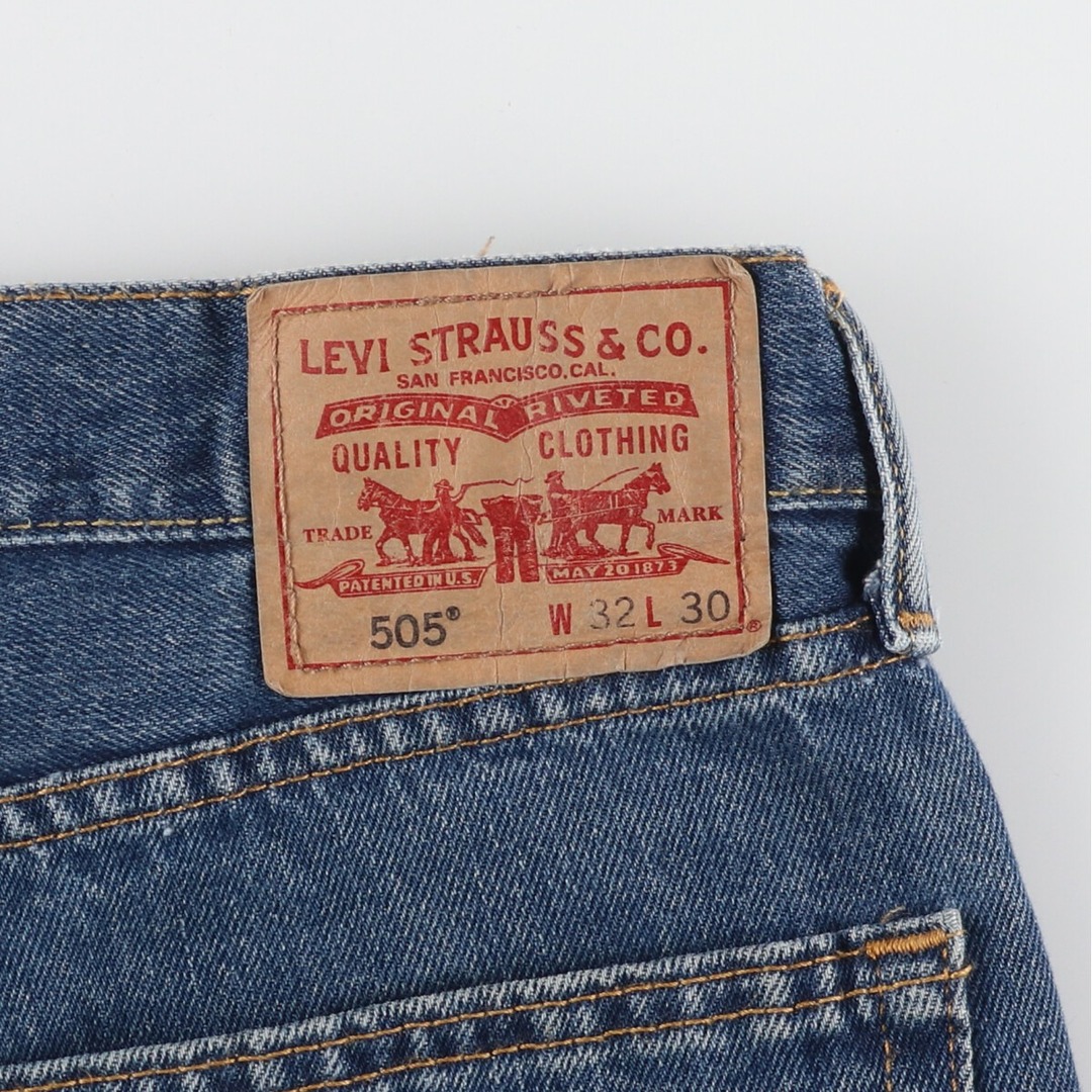 Levi's(リーバイス)の古着 リーバイス Levi's 505 STRAIGHT FIT ユーロモデル テーパードデニムパンツ メンズw34 /eaa436468 メンズのパンツ(デニム/ジーンズ)の商品写真