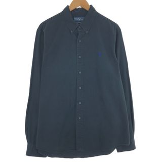 ラルフローレン(Ralph Lauren)の古着 ラルフローレン Ralph Lauren CUSTOM FIT 長袖 ボタンダウンシャツ メンズL /eaa444712(シャツ)