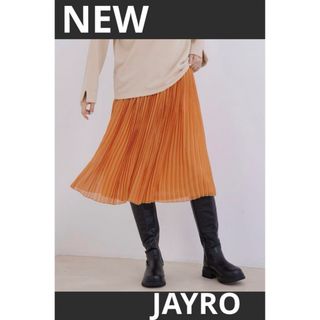 JAYRO - 1677 新品　JAYRO シフォン　プリーツスカート  オレンジ