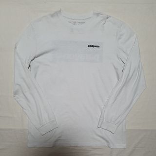 パタゴニア(patagonia)のパタゴニア ロングスリーブP6ロゴレスポンシビリティー M 白 ロンT 長袖(Tシャツ/カットソー(七分/長袖))