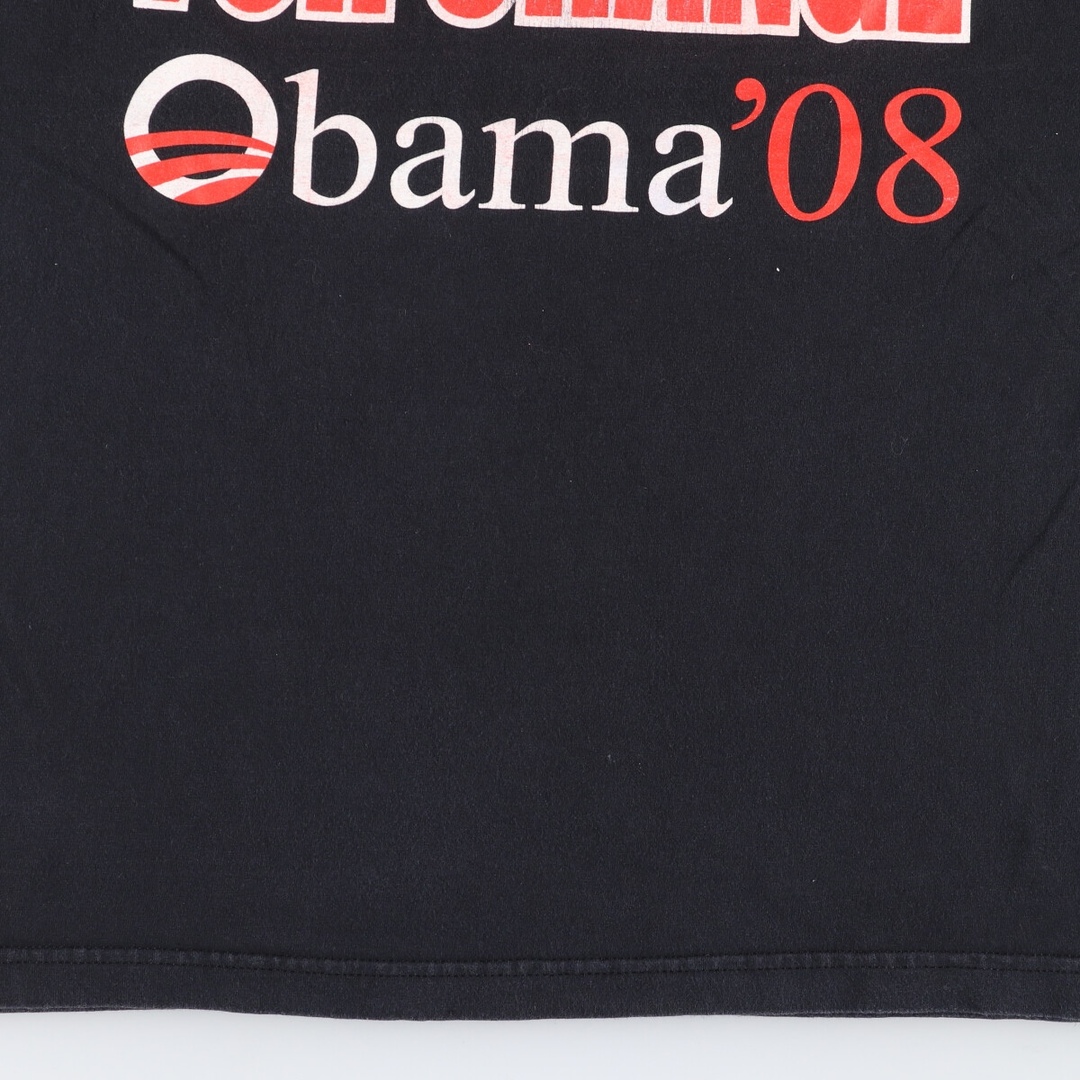 古着 ALSTYLE BARACK OBAMA バラクオバマ フォトTシャツ メンズL /eaa432768 メンズのトップス(Tシャツ/カットソー(半袖/袖なし))の商品写真