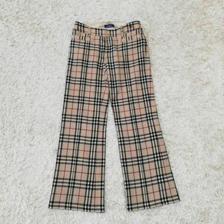 BURBERRY BLUE LABEL - BURBERRY　バーバリー　ノバチェック　ホースロゴ　ベージュ　レディース　S