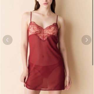 Chut! INTIMATES - シアーライトブラ　スリップ　レッド