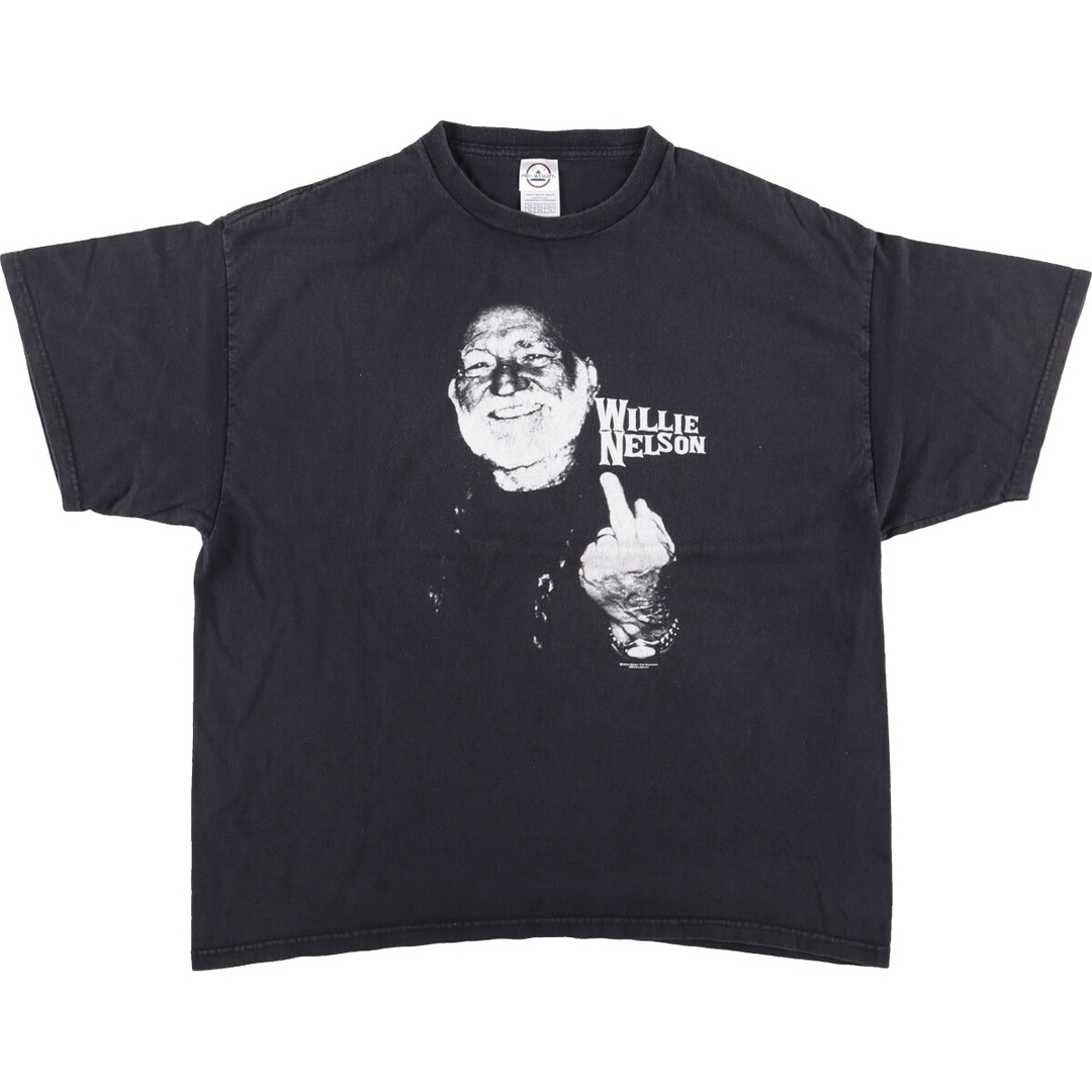 古着 DELTA WILLIE NELSON ウィリーネルソン バンドTシャツ バンT メンズXL /eaa432757 メンズのトップス(Tシャツ/カットソー(半袖/袖なし))の商品写真