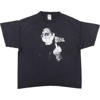 古着 DELTA WILLIE NELSON ウィリーネルソン バンドTシャツ バンT メンズXL /eaa432757(Tシャツ/カットソー(半袖/袖なし))