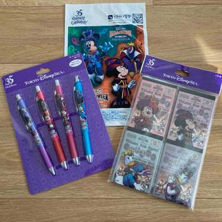 ディズニー(Disney)のディズニー35周年 メモ帳&ボールペンセット 新品未開封(その他)