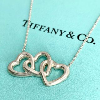 ティファニー(Tiffany & Co.)のTIFFANY&Co. ティファニー トリプル オープンハート ネックレス(ネックレス)