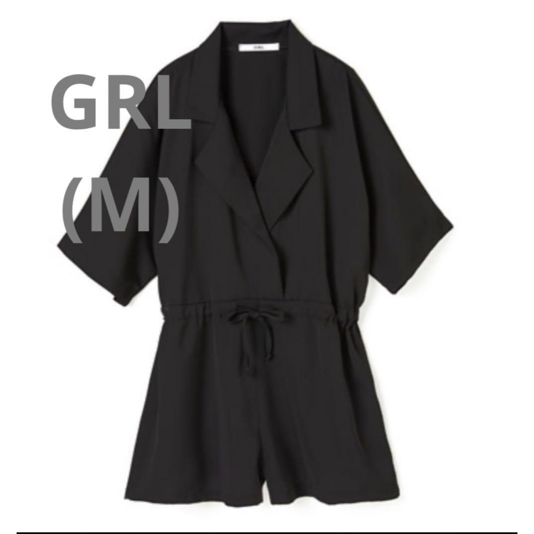 GRL(グレイル)のオープンカラーシャツオールインワン[at807] レディースのパンツ(オールインワン)の商品写真