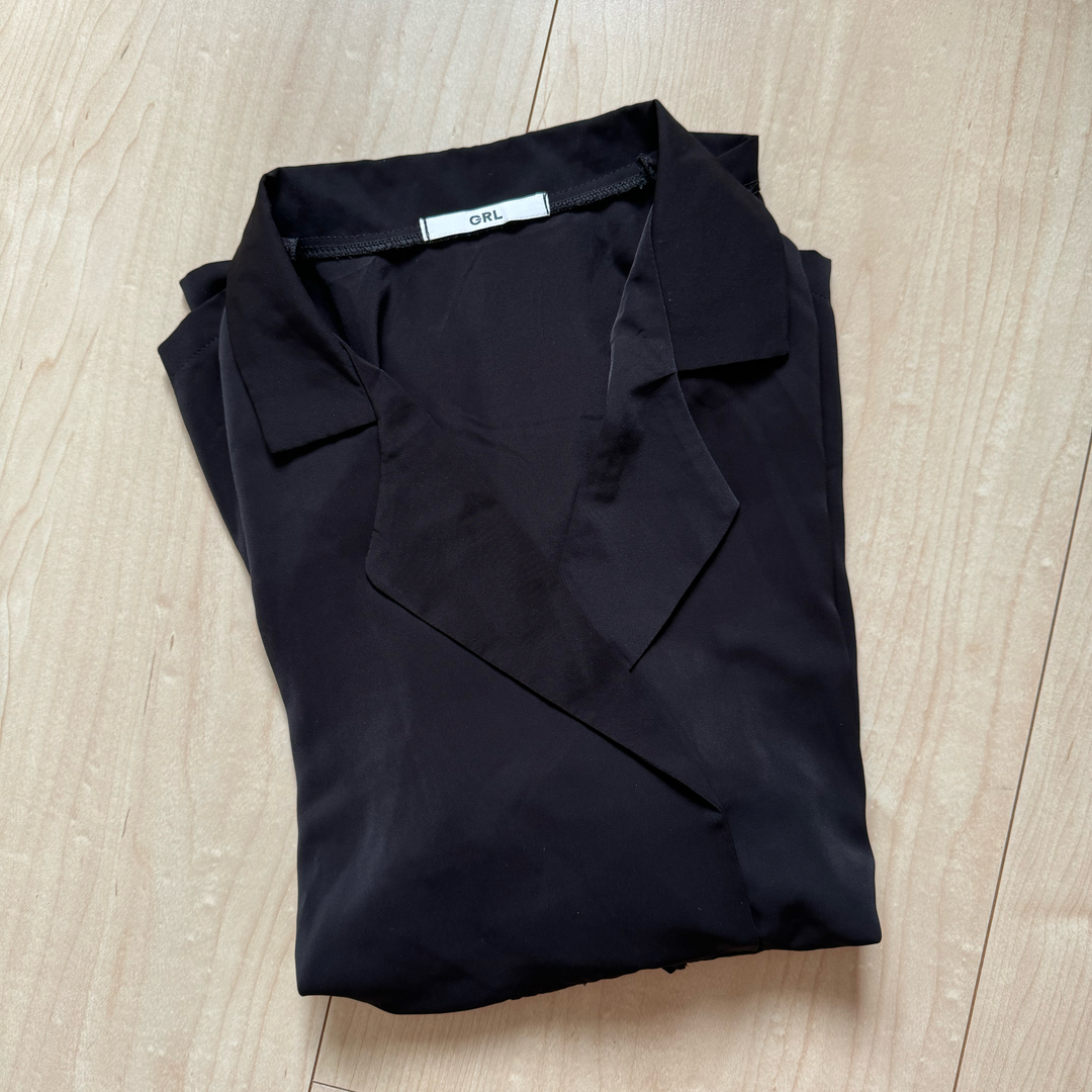 GRL(グレイル)のオープンカラーシャツオールインワン[at807] レディースのパンツ(オールインワン)の商品写真