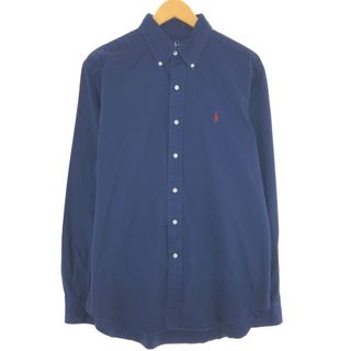 ラルフローレン(Ralph Lauren)の古着 ラルフローレン Ralph Lauren CLASSIC FIT クラシックフィット 長袖 ボタンダウンシャツ メンズL /eaa444724(シャツ)