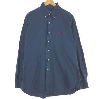 ラルフローレン(Ralph Lauren)の古着 ラルフローレン Ralph Lauren BLAIRE 長袖 ボタンダウンシャツ メンズXL /eaa444725(シャツ)